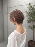 シースルーショート/ショートレイヤー/ショートボブ/顔周り