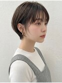 ダークアッシュ耳かけナチュラルショートブリーチなしp戸田公園