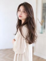 バグズ(Baguz)&nbsp;大人韓国ロングレイヤーくびれウェーブ透け感ショコラブラウン