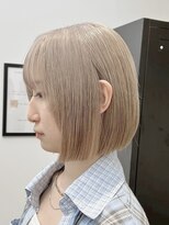 ラック 表参道(LUCK) ミルクティーベージュカラー/ケアブリーチ/ブリーチ/表参道/原宿