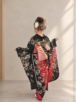 ブロードヘアー(BROAD HAIR)の写真/仕上がりが早く、崩れにくいプロの着付けは《BROAD HAIR》で☆ヘアセットも一緒にトータルでお任せ♪