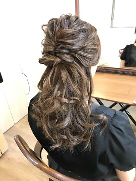 ロカット サロン(Roquat Salon) 結婚式ハーフアップアレンジ【ヘアセット　立川/立川南口】