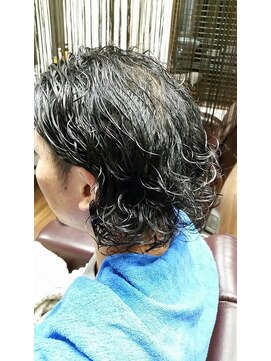 ヘアーサロングラフト(hair salon graft) 渋いパーマ2ブロックスタイル