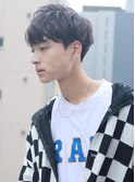 スパイラルパーマ ナチュラル マッシュ 刈り上げ ツーブロック