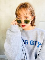 メーヴェ(Mowen) mowen 南堀江 ボブルフ×ホワイトグレージュ×くびれヘア