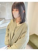 ウルフカット×インナーカラー