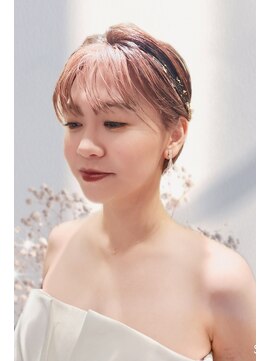 ブラウ ネイル パーティー(Blau Nail Party) ショート花嫁ヘア