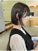 切りっぱなし×オリーブカラー