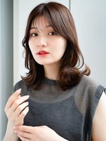 エインアンリー 表参道(AIN.ANLY.) ◯波ウェーブパーマこなれミディアムパーマ薄めバング長めバング