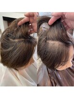 アメリ(Ameri)&nbsp;-Ameri-藤川☆白髪ぼかしメンテ【浜町/ショート/ボブ/髪質改善】