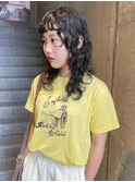 ロングウルフパーマ