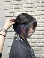 ビランチェ 池袋(bilancia)&nbsp;ミニボブ/インナーブルー/インナーカラー/ブルーカラー