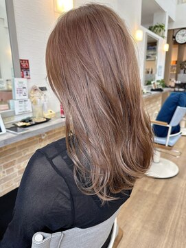 ジェット 姫路 飾磨(jet.) 姫路レイヤーカット、　ミルクティーベージュ