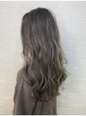 白髪ぼかしハイライト