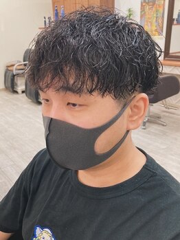 ソレイヴ(SoleiV)の写真/【渋谷で話題!!カット＋ピンパーマ¥9,900】「カッコイイ」を引き出し似合わせにこだわるstyleを提案☆