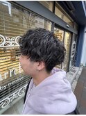 ツイストスパイラル/波巻き/シャドウパーマ/メンズカット