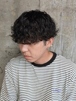 ソレイユ バイ アルフレッド(SOLEIL by alfRed)&nbsp;《夏！メンズパーマ》　波巻きパーマ ツーブロック 王道マッシュ