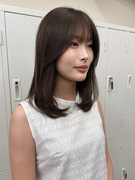 ガーランドギンザ(Garland Ginza) ミディアムヘア　透明感カラーグレージュ　アディクシーカラー