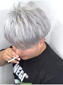 【ハイトーンショート】ホワイトシルバー×ブリーチ３回