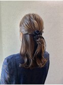 【ハーフアップ】結婚式/浴衣/着付/銀座/ヘアセット/アレンジ