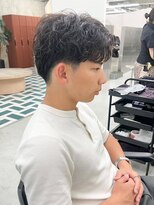 ノエ(noe)&nbsp;MEN’S HAIR/ブルーブラック/フェザーパーマ/栄h34