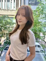 アンセンス バイ モードケイズ(ANSENS by Mode K's)&nbsp;大人の透け感　ロングレイヤースタイル