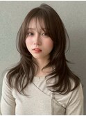 顔周りレイヤーカット/ハッシュカット/韓国ヘア/髪質改善/天神
