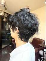 アオイロ(AOIRO) ショートウルフメンズパーマ
