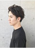 大人カッコいい毛流れ束感!前髪かきあげショート★