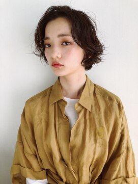 アンティ(ANTI) 柔らかくびれパーマショートボブスタイル