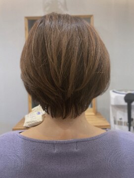 グラッシー センター北店(GLASSI) ひし形ショートボブ外ハネボブネオウルフアッシュブラウン◎
