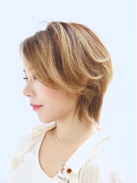 ヘアサロン アティリー(Hair Salon Attirer) 西梅田/ボブ/グレーベージュ/白髪ぼかし【Attirer飯田裕之】