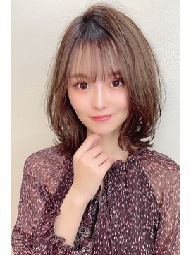 マリアバイアフロート(Maria by AFLOAT) 【shige】ホワイトグレージュコンマヘアネビージュボブウルフ