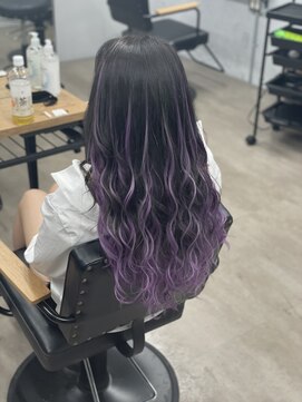 ワン(ONE) エクステパープルグラデーション