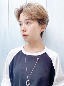 アルバム 池袋(ALBUM) 根元立ち上げバング_グレージュカラーボブウルフ_8730