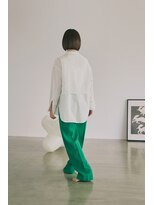 ヘアーラウンジ エゴ(Hair Lounge EGO) 後ろ姿も可愛い内巻きぱっつんモードヘア 武蔵新城美容院　槙本