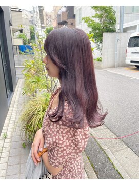 ヘアサロン ガリカ 表参道(hair salon Gallica) 大人フェミニンロング/ラベンダーココア/ブリーチなし