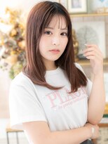 カバーヘアアンドスパ ブリス 浦和西口店(COVER HAIR & SPA bliss) シースルーバング大人可愛いベージュピンクa浦和20代30代40代