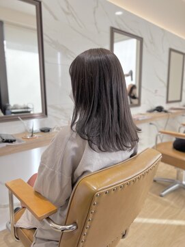 ラポールヘアー(rapport hair) ミディアム×グレージュカラー＊
