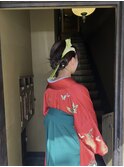 卒業式ヘアセット着付け