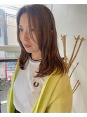 セミロングこて巻き仕上げ!