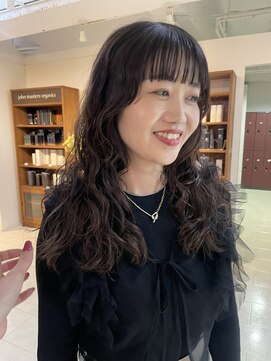 アッド バイ ケーツー(add by K-two) ロングパーマ×フロントストレート