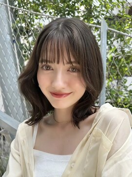 ジーナ 北千住(Zina) 髪質改善＊ぱっつん前髪外ハネボブ＊美髪【Zina 北千住】