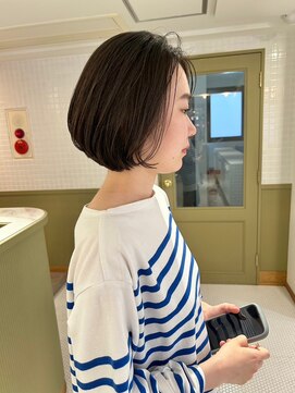 エミィ(emme) ナチュラルボブ20代30代髪質改善ハイライトブリーチカット立川