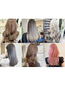 透明感のある柔らかいカラーでトレンドをつかんだスタイルに♪アバウトなイメージでも何でもご相談ください
