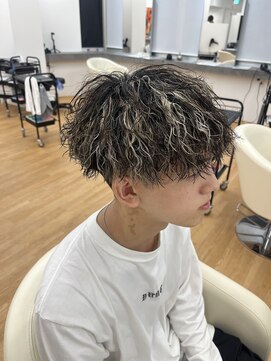 ビカム 名駅(become) ホワイトメッシュツイストスパイラルパーマ