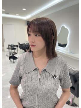 サジャ バイ エレン(SAJA by Ellen) 切りっぱなし×スモーキーグレージュ