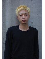 ブークル(boucle)&nbsp;抜きっぱなしブリーチ　メンズボウズ　ボウズ金髪