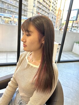 ロックワークオレンジ 西中島店(ROCK WORK ORANGE) ブリーチ一回でできる　インナーカラー♪ ピンクカラー