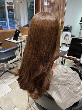 ソワン ドゥ ブレス 高の原店(soin de brace) ブリーチなしの明るめカラー